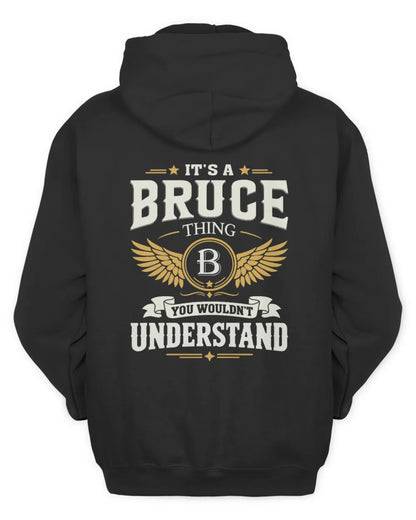 BRUCE KT06-M008 It’s a [NAME] Thing – You Wouldn’t Understand | Personalized Vintage T-Shirt - Unisex Hoodie - Black