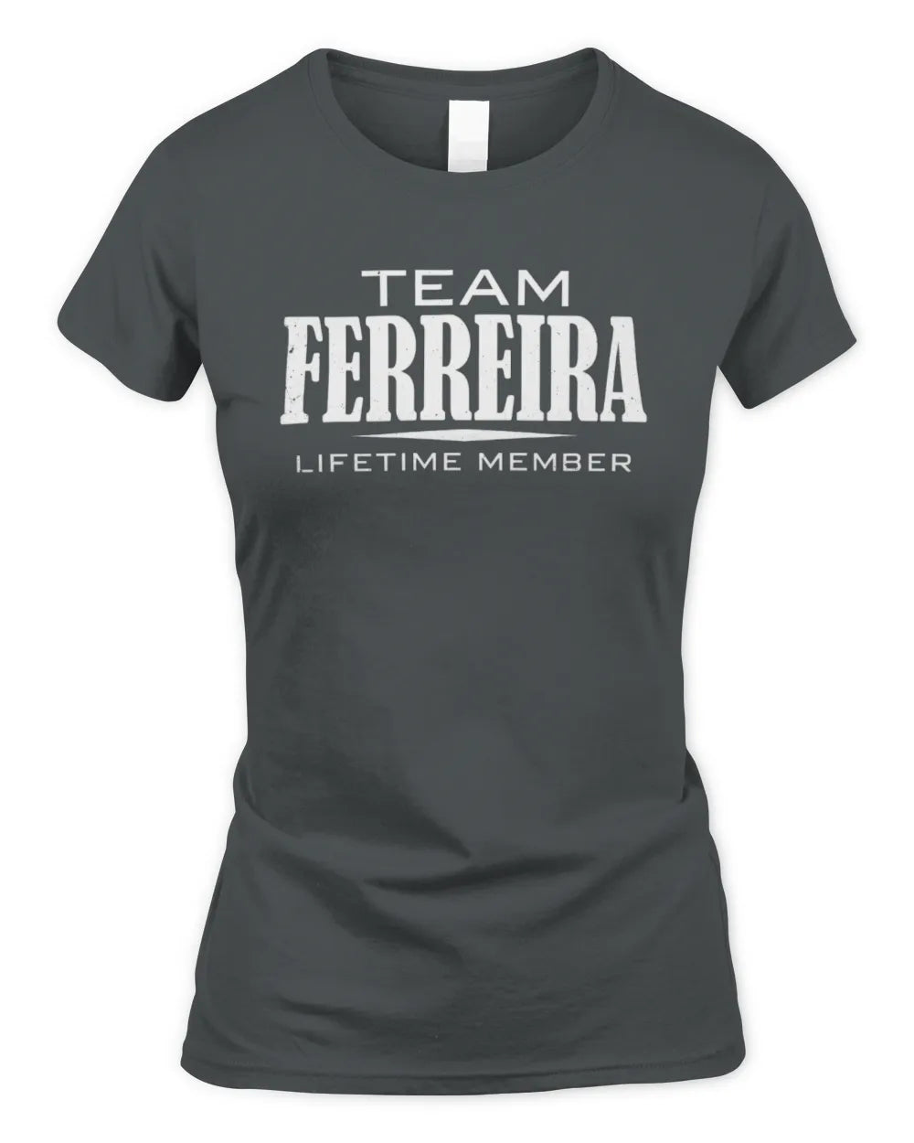 FERREIRA BL62-K4-128 - Personalized “Team NAME Lifetime Member” - Women's Standard T-Shirt - Charcoal