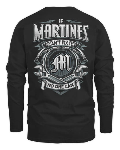 MARTINES AP81-K4-626 - Personalized Ahmed Quote Apparel “If Ahmed Can't Fix It, No One Can” - Men's Long Sleeved T-Shirt - Black