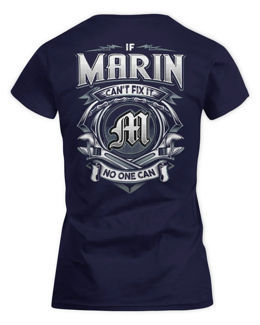MARIN AP81-K4-626 - Personalized Ahmed Quote Apparel “If Ahmed Can't Fix It, No One Can” - Women's Standard T-Shirt - Navy