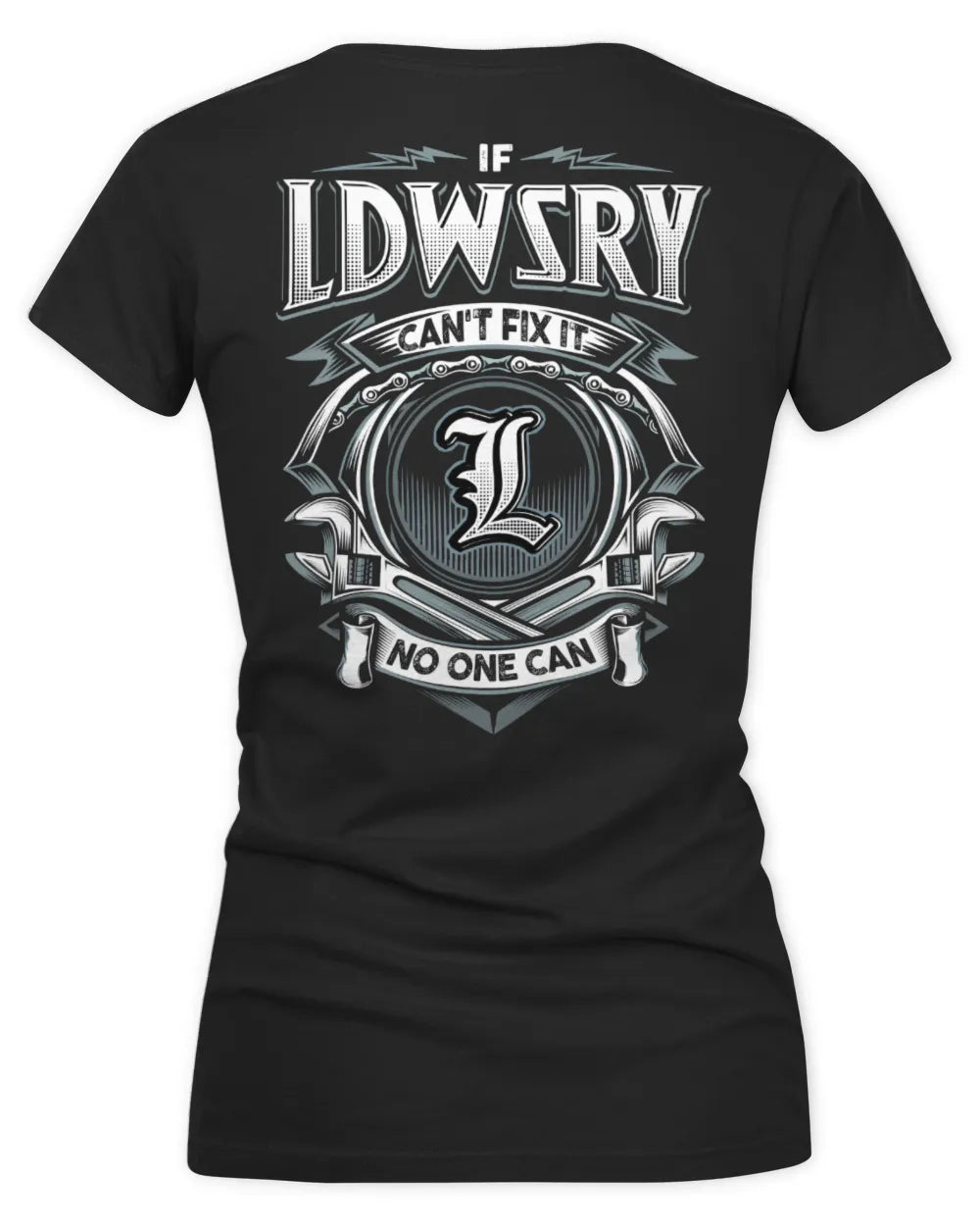 LDWSRY AP81-K4-626 - Personalized Ahmed Quote Apparel “If Ahmed Can't Fix It, No One Can” - Women's V-Neck T-Shirt - Black