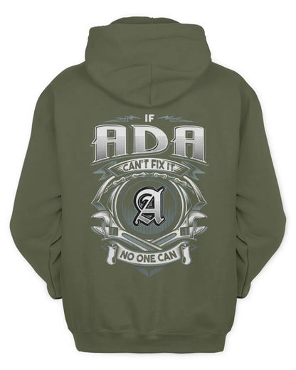 ADA AP81-K4-626 - Personalized Ahmed Quote Apparel “If Ahmed Can't Fix It, No One Can” - Unisex Hoodie - Military Green