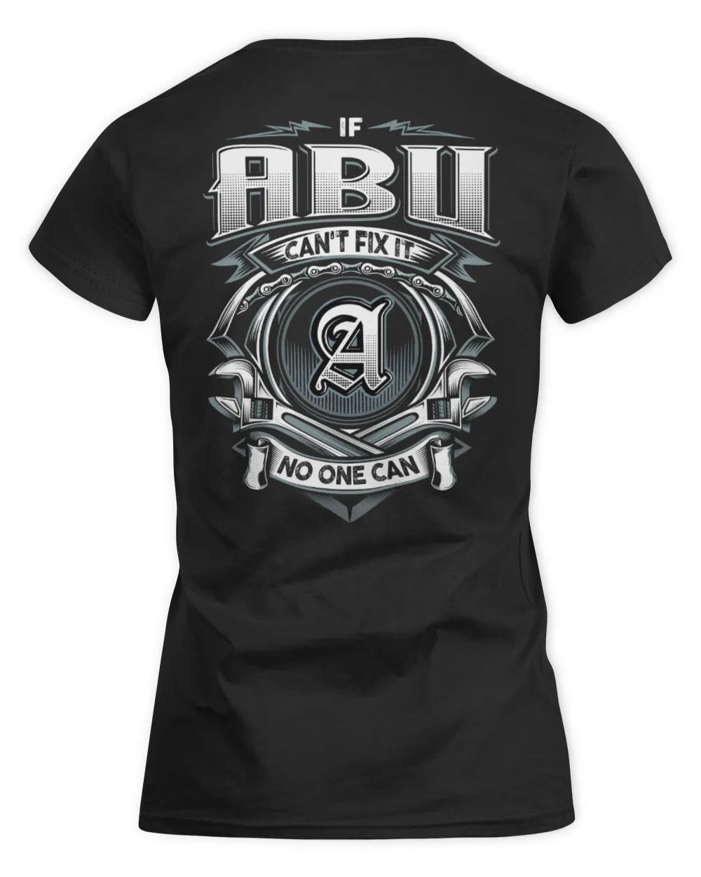 ABU AP81-K4-626 - Personalized Ahmed Quote Apparel “If Ahmed Can't Fix It, No One Can” - Women's Standard T-Shirt - Black