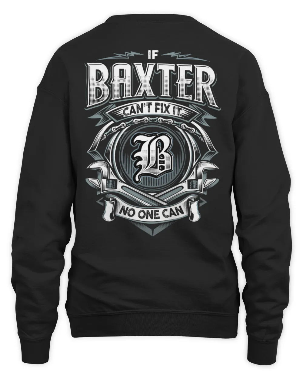 BAXTER AP81-K4-626 - Personalized Ahmed Quote Apparel “If Ahmed Can't Fix It, No One Can” - Unisex Sweatshirt - Black