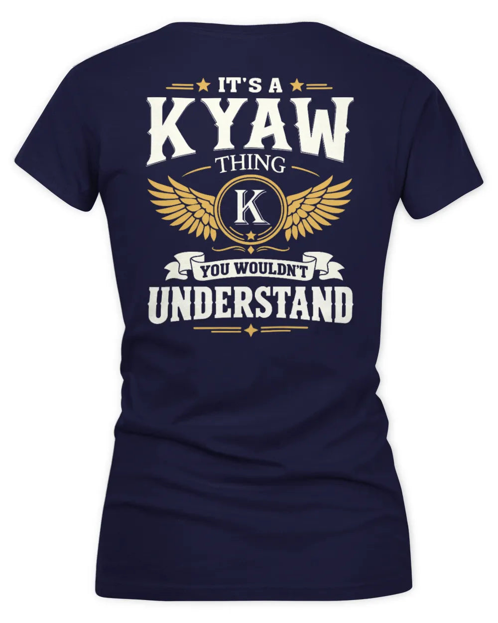 KYAW KT06-M008 It’s a [NAME] Thing – You Wouldn’t Understand | Personalized Vintage T-Shirt - Women's V-Neck T-Shirt - Navy