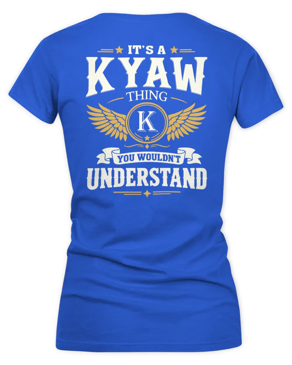 KYAW KT06-M008 It’s a [NAME] Thing – You Wouldn’t Understand | Personalized Vintage T-Shirt - Women's V-Neck T-Shirt - Royal