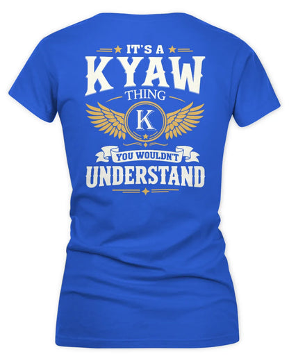 KYAW KT06-M008 It’s a [NAME] Thing – You Wouldn’t Understand | Personalized Vintage T-Shirt - Women's V-Neck T-Shirt - Royal