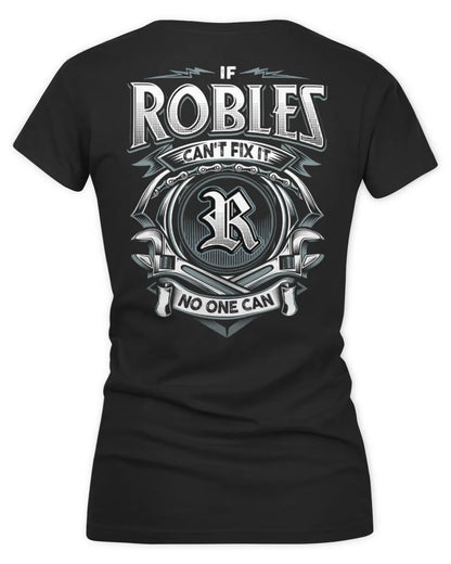 ROBLES AP81-K4-626 - Personalized Ahmed Quote Apparel “If Ahmed Can't Fix It, No One Can” - Women's V-Neck T-Shirt - Black
