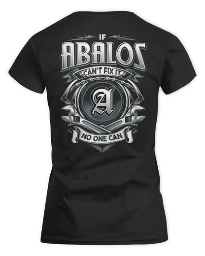 ABALOS AP81-K4-626 - Personalized Ahmed Quote Apparel “If Ahmed Can't Fix It, No One Can” - Women's Standard T-Shirt - Black