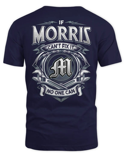 MORRIS AP81-K4-626 - Personalized Ahmed Quote Apparel “If Ahmed Can't Fix It, No One Can” - Unisex Standard T-Shirt - Navy