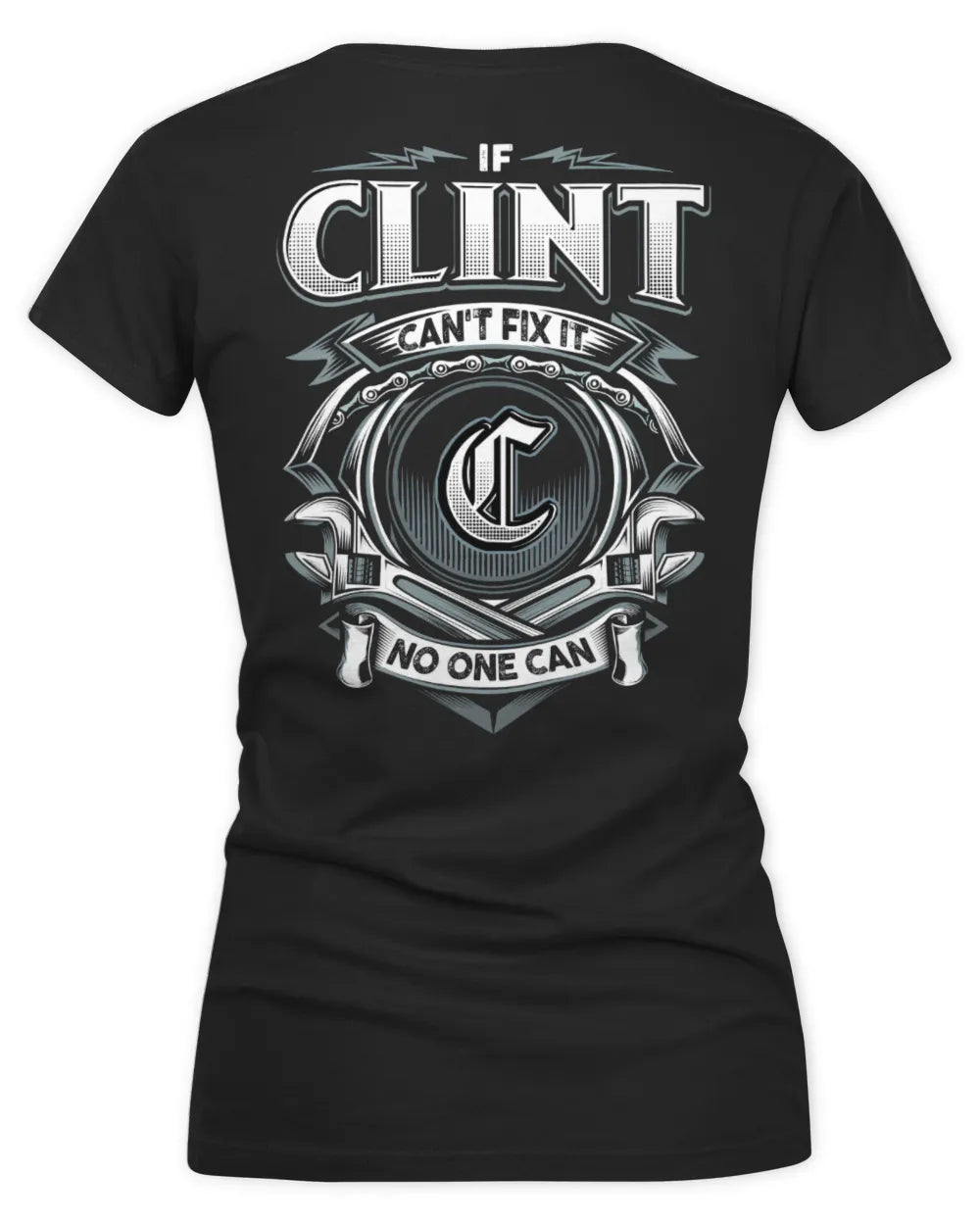 CLINT AP81-K4-626 - Personalized Ahmed Quote Apparel “If Ahmed Can't Fix It, No One Can” - Women's V-Neck T-Shirt - Black
