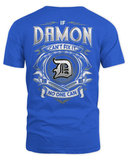 DAMON AP81-K4-626 - Personalized Ahmed Quote Apparel “If Ahmed Can't Fix It, No One Can” - Unisex Standard T-Shirt - Royal