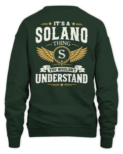 SOLANO KT06-M008 It’s a [NAME] Thing – You Wouldn’t Understand | Personalized Vintage T-Shirt - Unisex Sweatshirt - Forest Green