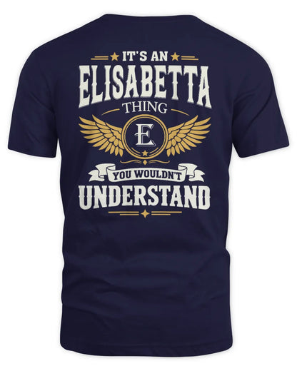 ELISABETTA KT06-M008 It’s a [NAME] Thing – You Wouldn’t Understand | Personalized Vintage T-Shirt - Unisex Standard T-Shirt - Navy