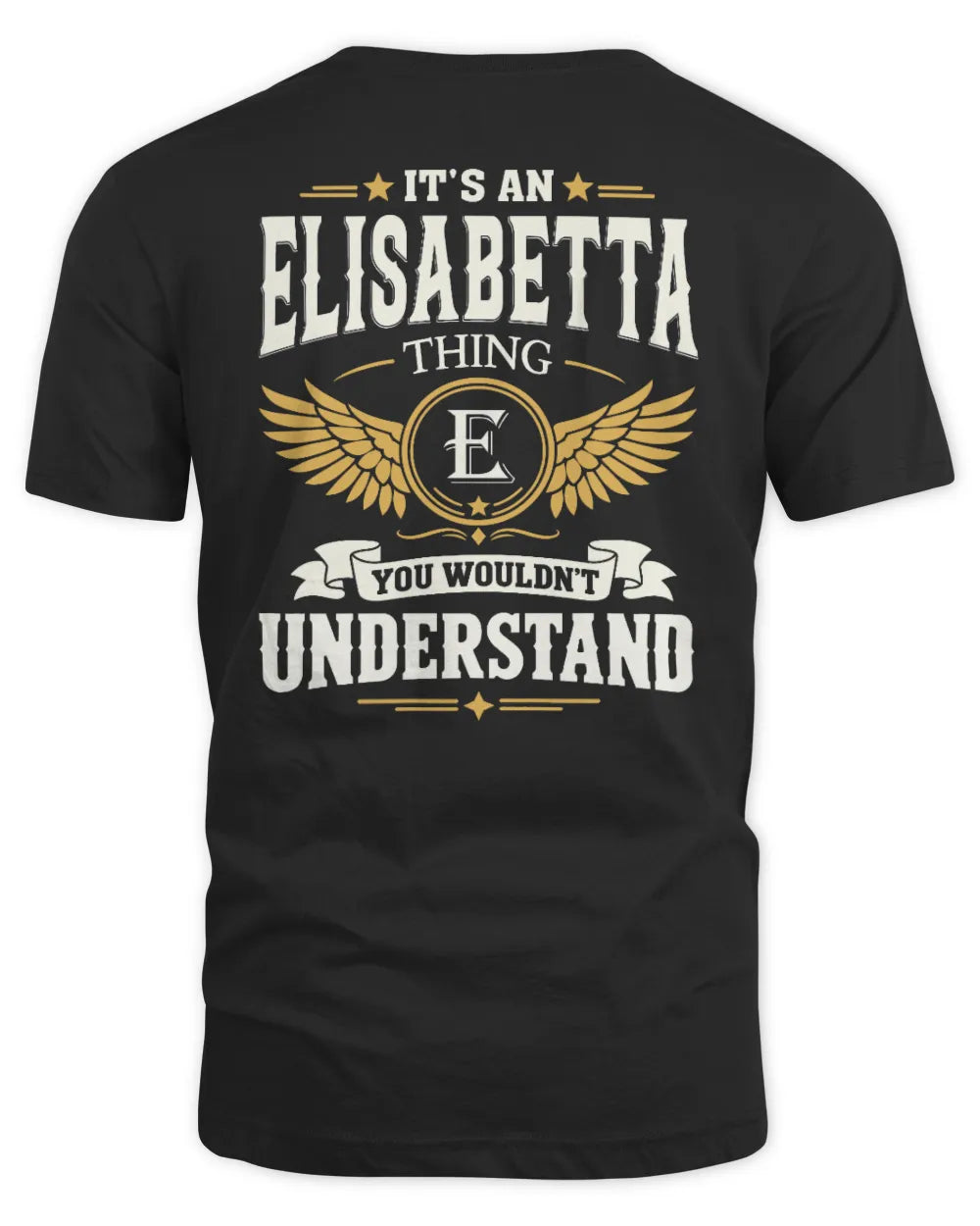 ELISABETTA KT06-M008 It’s a [NAME] Thing – You Wouldn’t Understand | Personalized Vintage T-Shirt - Unisex Standard T-Shirt - Black