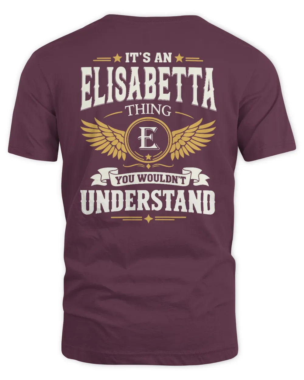 ELISABETTA KT06-M008 It’s a [NAME] Thing – You Wouldn’t Understand | Personalized Vintage T-Shirt - Unisex Standard T-Shirt - Maroon