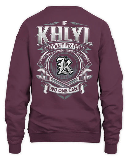 KHLYL AP81-K4-626 - Personalized Ahmed Quote Apparel “If Ahmed Can't Fix It, No One Can” - Unisex Sweatshirt - Maroon