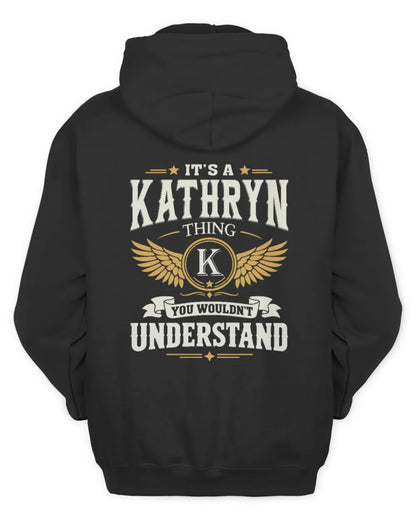 KATHRYN KT06-M008 It’s a [NAME] Thing – You Wouldn’t Understand | Personalized Vintage T-Shirt - Unisex Hoodie - Black