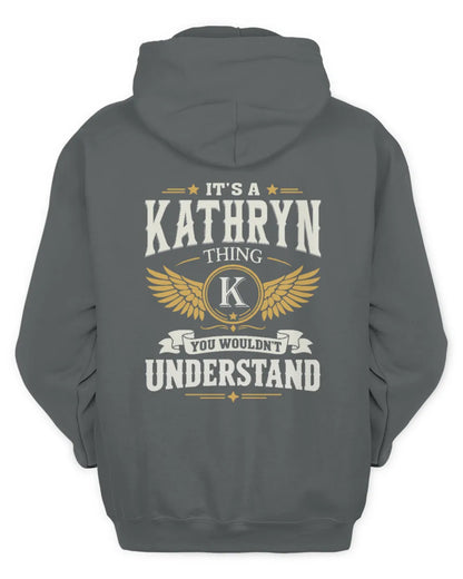 KATHRYN KT06-M008 It’s a [NAME] Thing – You Wouldn’t Understand | Personalized Vintage T-Shirt - Unisex Hoodie - Charcoal