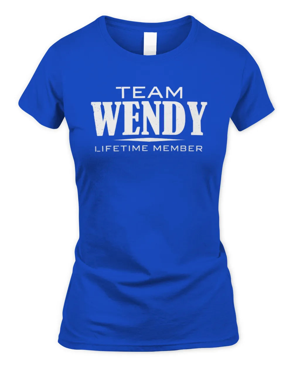 WENDY BL62-K4-128 - Personalized “Team NAME Lifetime Member” - Women's Standard T-Shirt - Royal