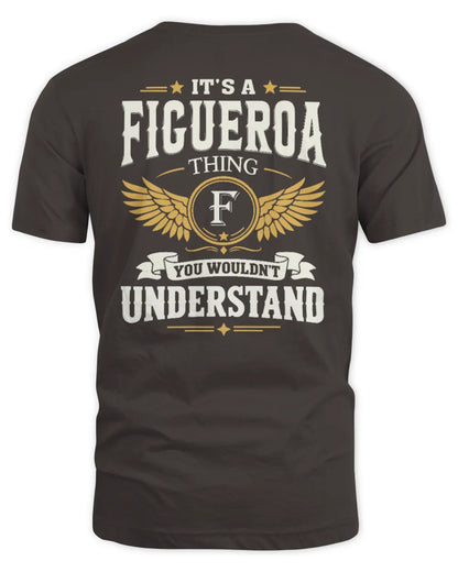 FIGUEROA KT06-M008 It’s a [NAME] Thing – You Wouldn’t Understand | Personalized Vintage T-Shirt - Unisex Standard T-Shirt - Dark Chocolate