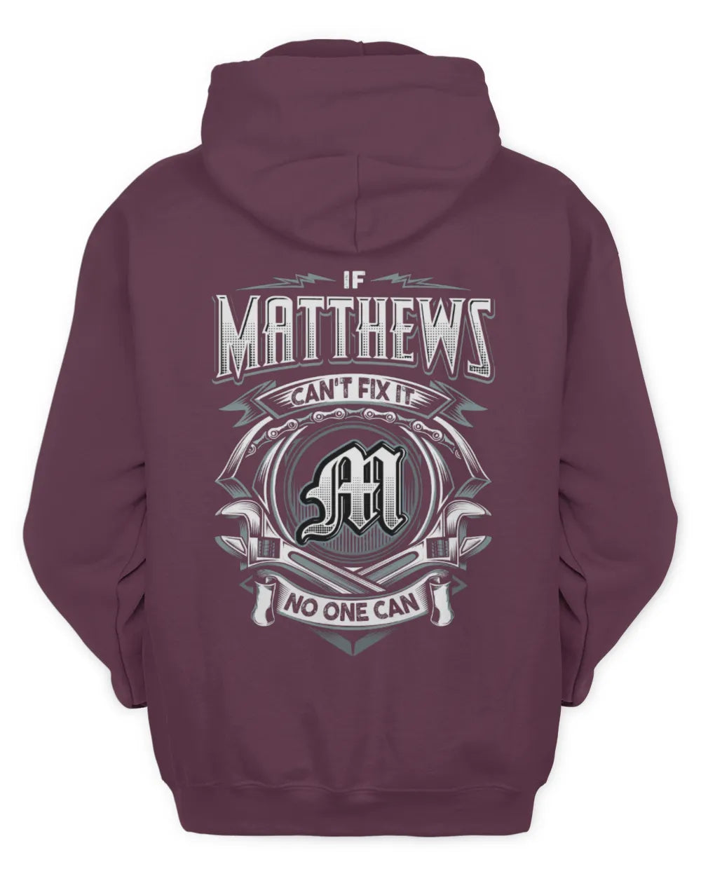 MATTHEWS AP81-K4-626 - Personalized Ahmed Quote Apparel “If Ahmed Can't Fix It, No One Can” - Unisex Hoodie - Maroon