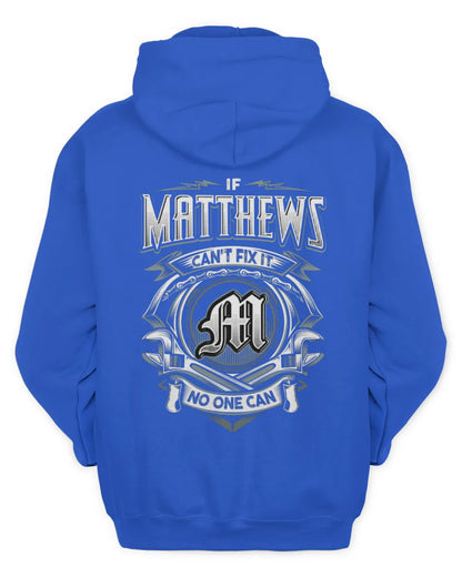 MATTHEWS AP81-K4-626 - Personalized Ahmed Quote Apparel “If Ahmed Can't Fix It, No One Can” - Unisex Hoodie - Royal