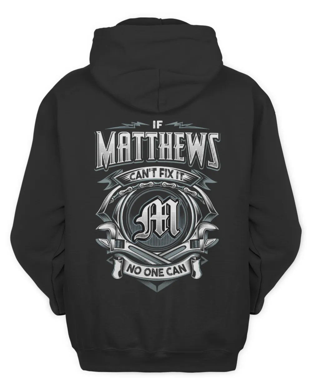 MATTHEWS AP81-K4-626 - Personalized Ahmed Quote Apparel “If Ahmed Can't Fix It, No One Can” - Unisex Hoodie - Black