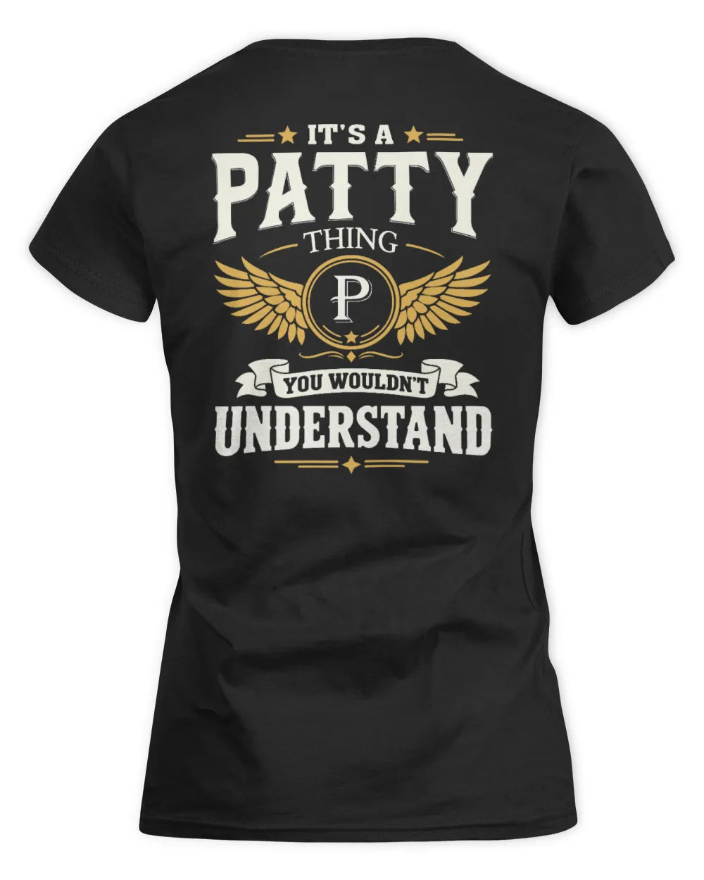 PATTY KT06-M008 It’s a [NAME] Thing – You Wouldn’t Understand | Personalized Vintage T-Shirt - Women's Standard T-Shirt - Black
