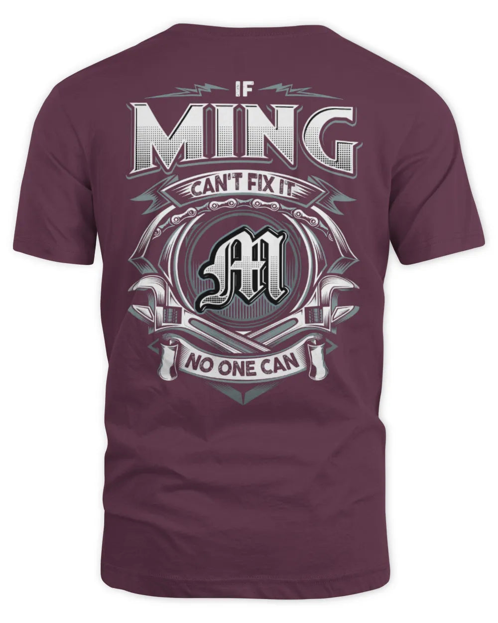 MING AP81-K4-626 - Personalized Ahmed Quote Apparel “If Ahmed Can't Fix It, No One Can” - Unisex Standard T-Shirt - Maroon