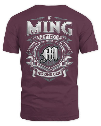 MING AP81-K4-626 - Personalized Ahmed Quote Apparel “If Ahmed Can't Fix It, No One Can” - Unisex Standard T-Shirt - Maroon