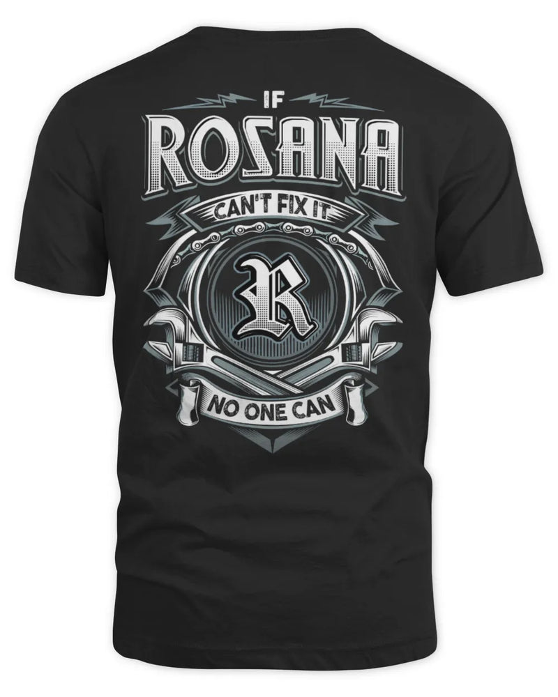 ROSANA AP81-K4-626 - Personalized Ahmed Quote Apparel “If Ahmed Can't Fix It, No One Can” - Unisex Standard T-Shirt - Black