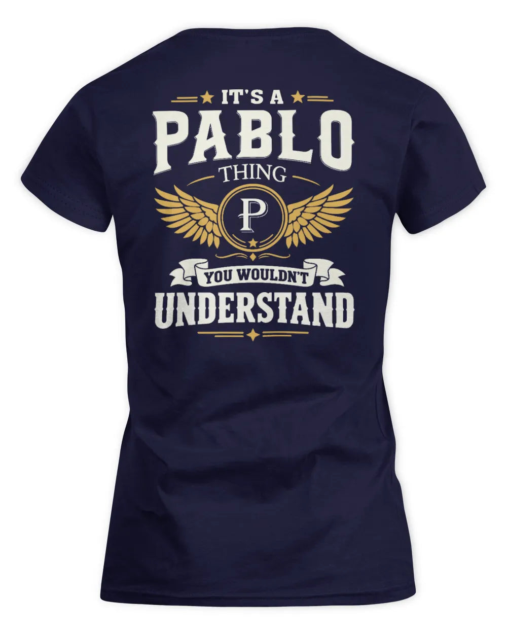 PABLO KT06-M008 It’s a [NAME] Thing – You Wouldn’t Understand | Personalized Vintage T-Shirt - Women's Standard T-Shirt - Navy