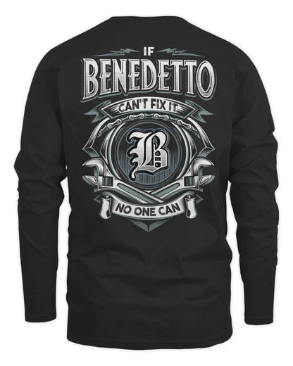 BENEDETTO AP81-K4-626 - Personalized Ahmed Quote Apparel “If Ahmed Can't Fix It, No One Can” - Men's Long Sleeved T-Shirt - Black