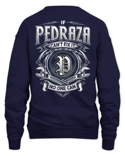 PEDRAZA AP81-K4-626 - Personalized Ahmed Quote Apparel “If Ahmed Can't Fix It, No One Can” - Unisex Sweatshirt - Navy
