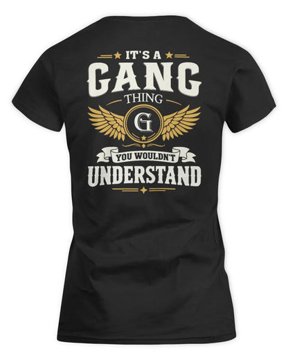 GANG KT06-M008 It’s a [NAME] Thing – You Wouldn’t Understand | Personalized Vintage T-Shirt - Women's Standard T-Shirt - Black