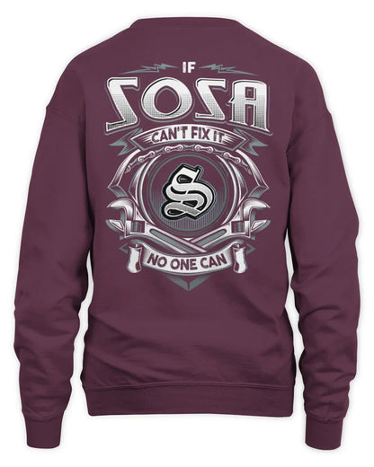 SOSA AP81-K4-626 - Personalized Ahmed Quote Apparel “If Ahmed Can't Fix It, No One Can” - Unisex Sweatshirt - Maroon