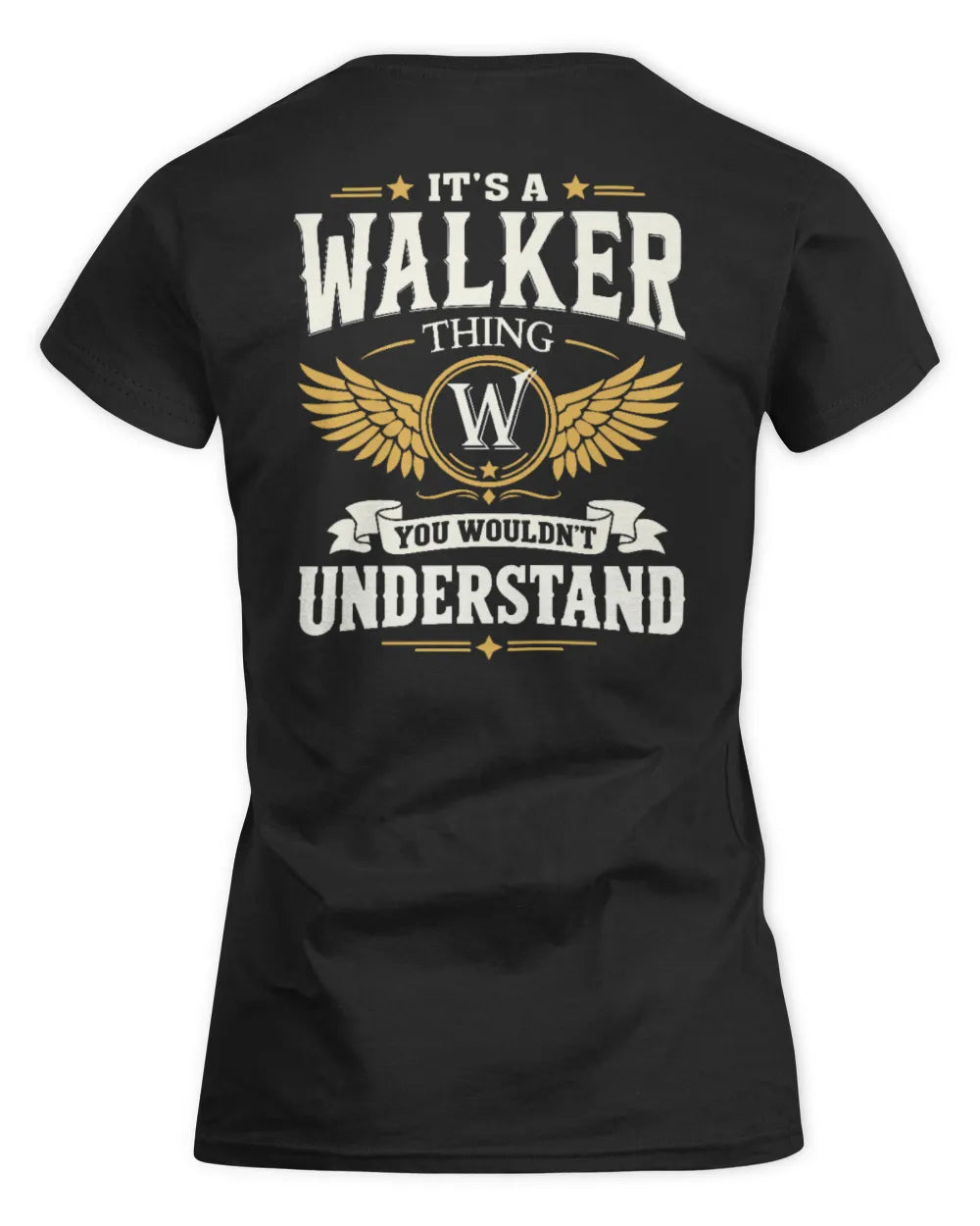 WALKER KT06-M008 It’s a [NAME] Thing – You Wouldn’t Understand | Personalized Vintage T-Shirt - Women's Standard T-Shirt - Black