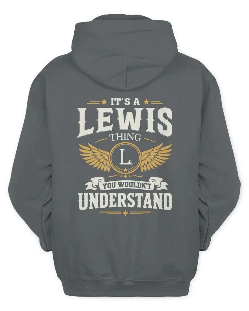 LEWIS KT06-M008 It’s a [NAME] Thing – You Wouldn’t Understand | Personalized Vintage T-Shirt - Unisex Hoodie - Charcoal