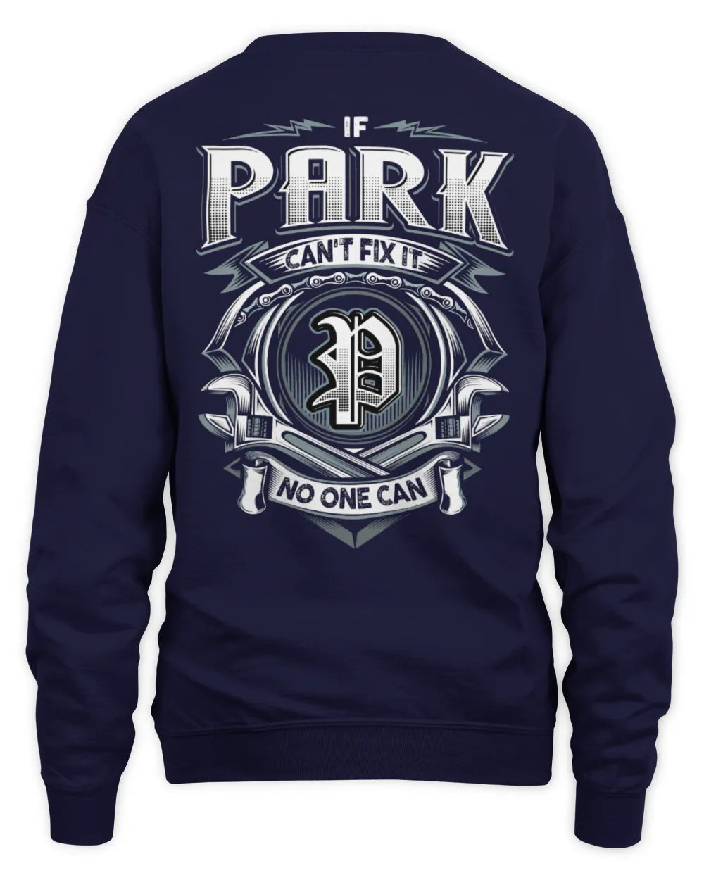 PARK AP81-K4-626 - Personalized Ahmed Quote Apparel “If Ahmed Can't Fix It, No One Can” - Unisex Sweatshirt - Navy
