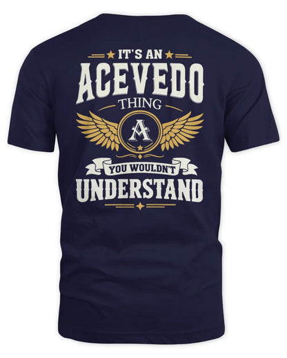 ACEVEDO KT06-M008 It’s a [NAME] Thing – You Wouldn’t Understand | Personalized Vintage T-Shirt - Unisex Standard T-Shirt - Navy