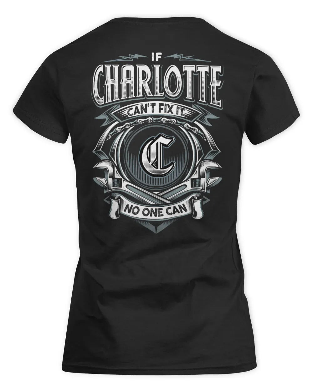 CHARLOTTE AP81-K4-626 - Personalized Ahmed Quote Apparel “If Ahmed Can't Fix It, No One Can” - Women's Standard T-Shirt - Black