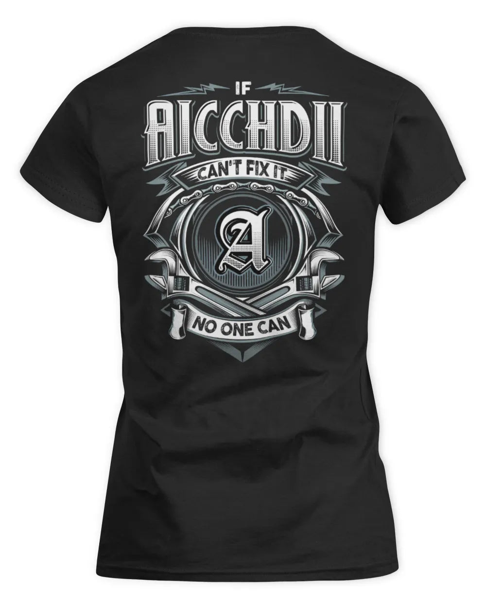 AICCHDII AP81-K4-626 - Personalized Ahmed Quote Apparel “If Ahmed Can't Fix It, No One Can” - Women's Standard T-Shirt - Black