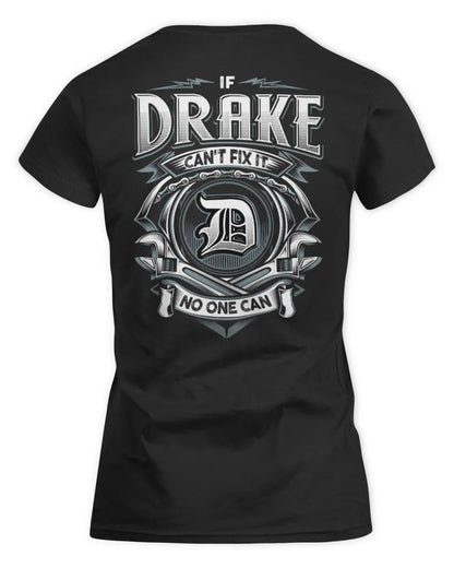 DRAKE AP81-K4-626 - Personalized Ahmed Quote Apparel “If Ahmed Can't Fix It, No One Can” - Women's Standard T-Shirt - Black