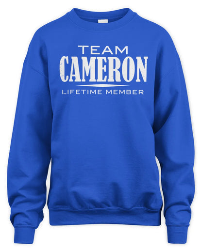 CAMERON BL62-K4-128 - Personalized “Team NAME Lifetime Member” - Unisex Sweatshirt - Royal