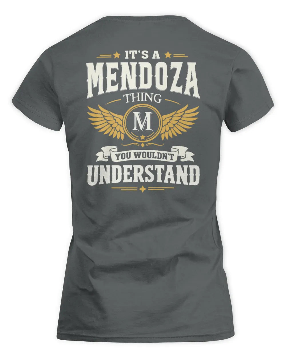 MENDOZA KT06-M008 It’s a [NAME] Thing – You Wouldn’t Understand | Personalized Vintage T-Shirt - Women's Standard T-Shirt - Charcoal