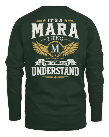MARA KT06-M008 It’s a [NAME] Thing – You Wouldn’t Understand | Personalized Vintage T-Shirt - Men's Long Sleeved T-Shirt - Forest Green