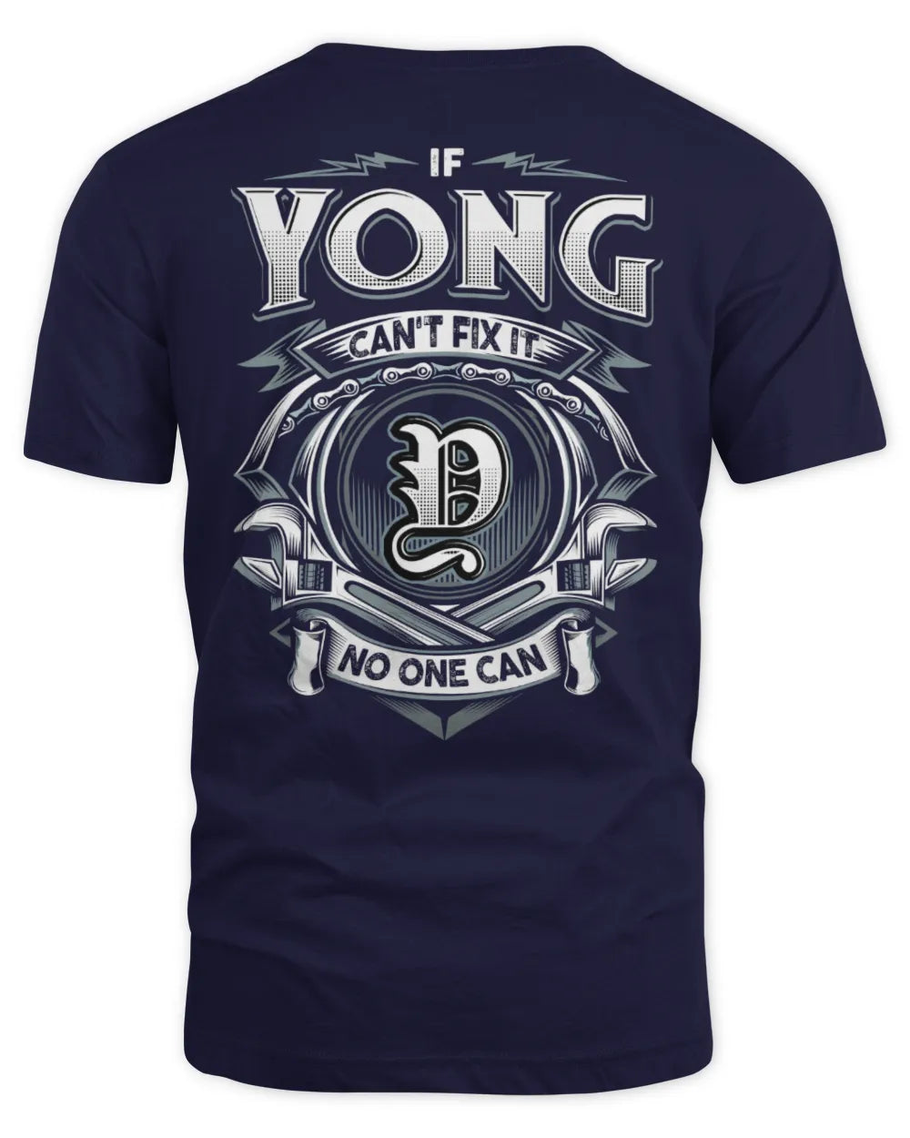 YONG AP81-K4-626 - Personalized Ahmed Quote Apparel “If Ahmed Can't Fix It, No One Can” - Unisex Standard T-Shirt - Navy