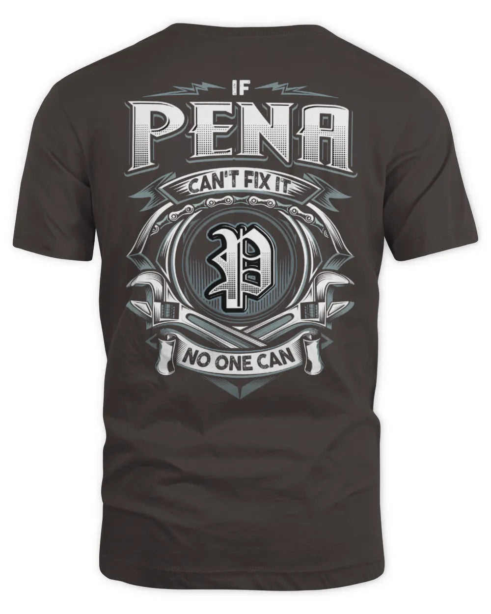 PENA AP81-K4-626 - Personalized Ahmed Quote Apparel “If Ahmed Can't Fix It, No One Can” - Unisex Standard T-Shirt - Dark Chocolate