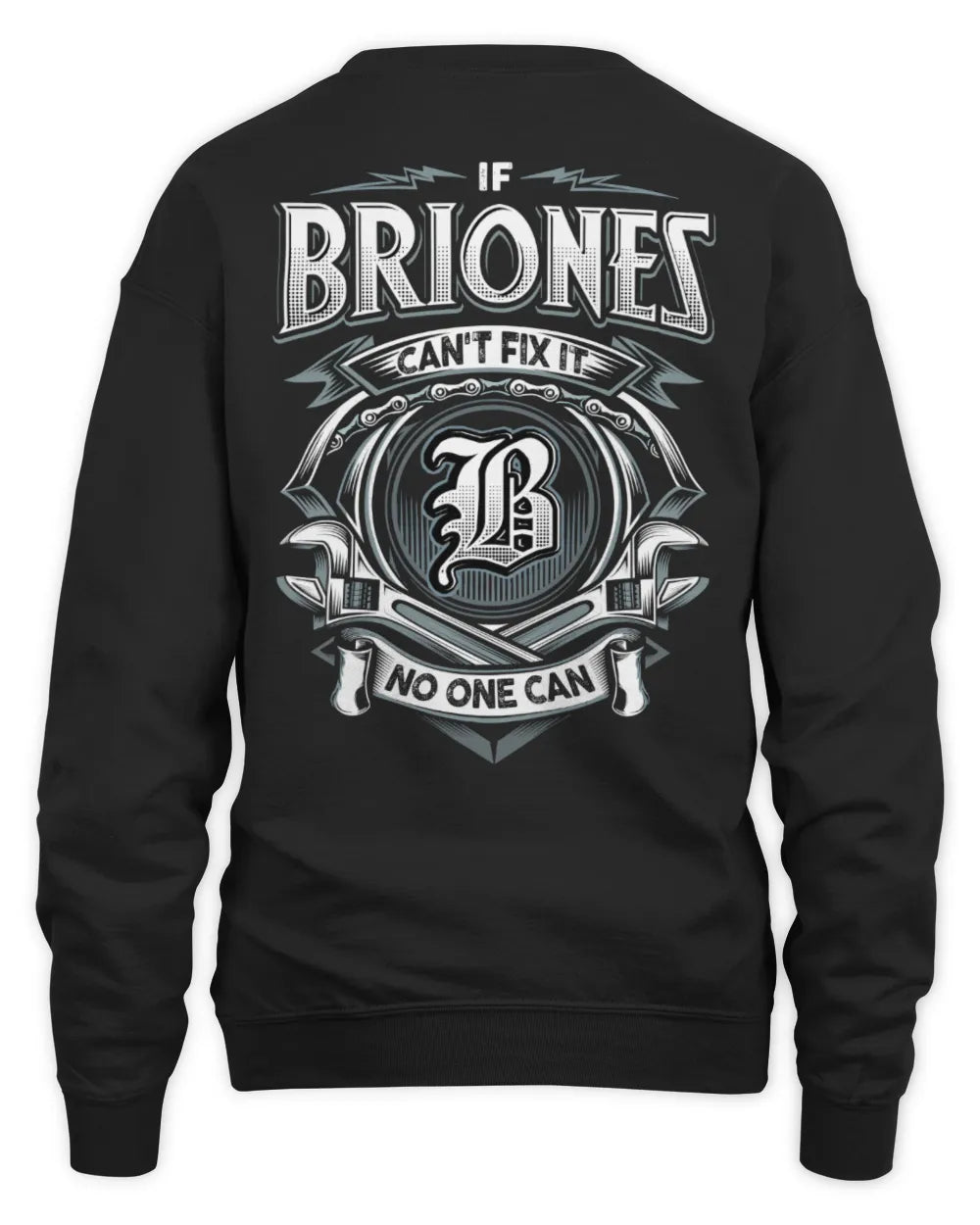 BRIONES AP81-K4-626 - Personalized Ahmed Quote Apparel “If Ahmed Can't Fix It, No One Can” - Unisex Sweatshirt - Black